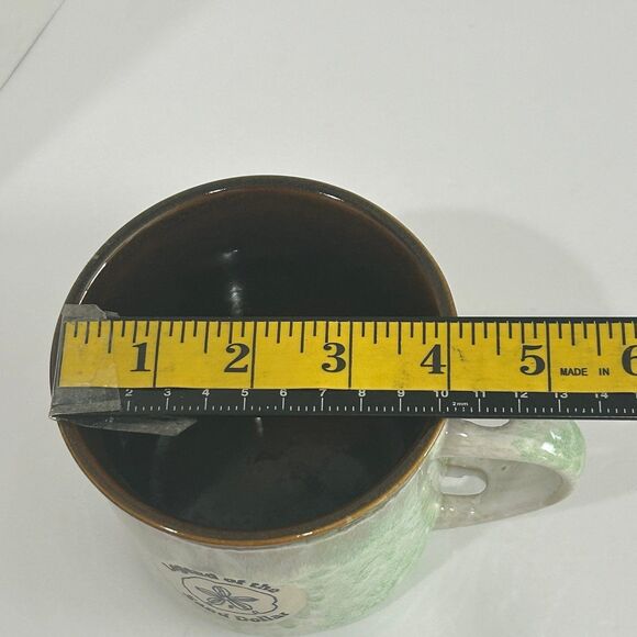 Legend of the Sand Dollar Ceramic Mug Colors Brown Green Cream Size 4” x 4” - Picture 10 of 12